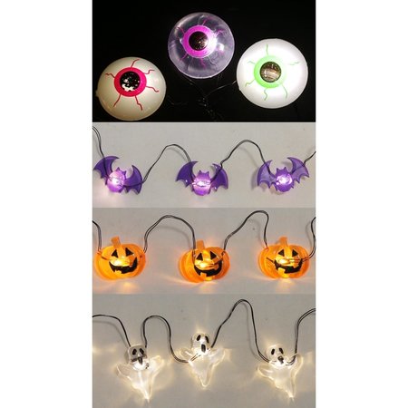 SIENNA Celebrations LED Prelit Eyeballs/Bats/Pumpkins/Flying Ghosts Lights A354701G